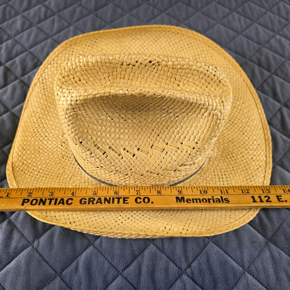 Resistol Classic Straw Long Oval Cowboy Hat Sz 7 - Picture 11 of 13